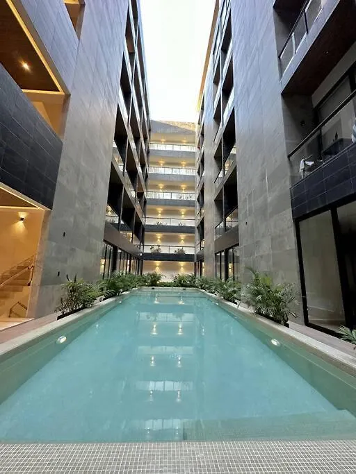 Apartamento City & Ocean View Condo / Pool,Jacuzzi & Parking - 423 Musa Playa del Carmen